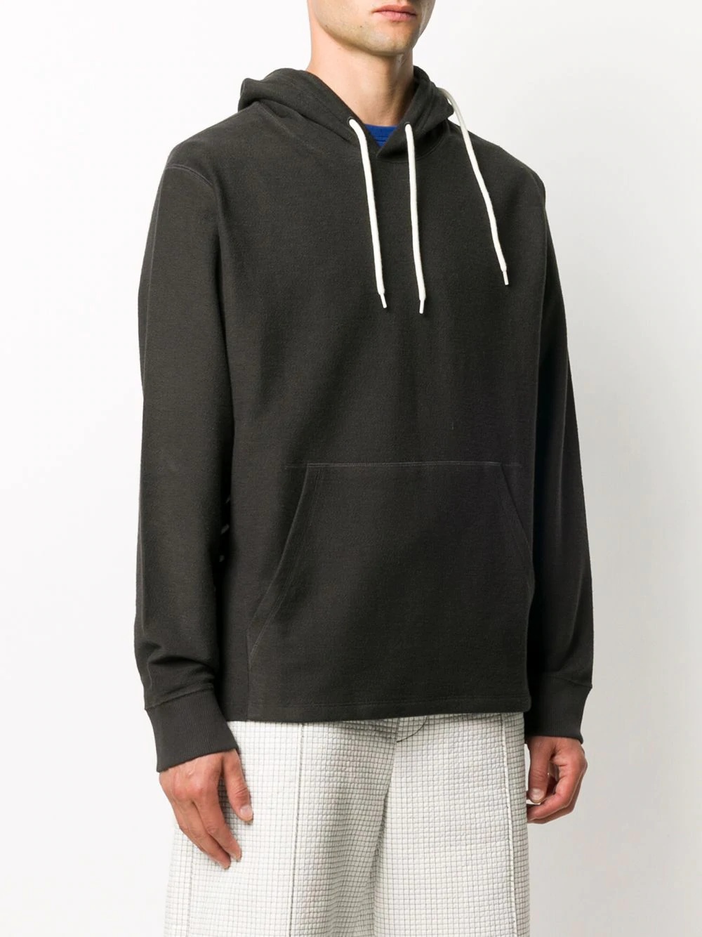 contrast drawstring hoodie - 3