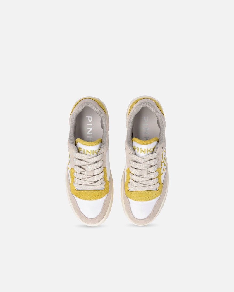 FLAT LEATHER SNEAKERS WITH CONTRASTING LOGO 9
