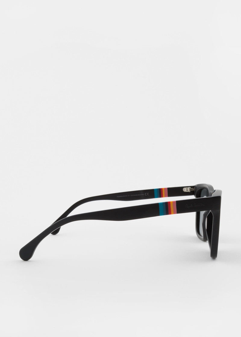 Matte Black 'Durant' Sunglasses 3