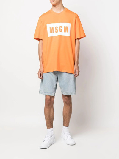 MSGM logo-print T-shirt outlook