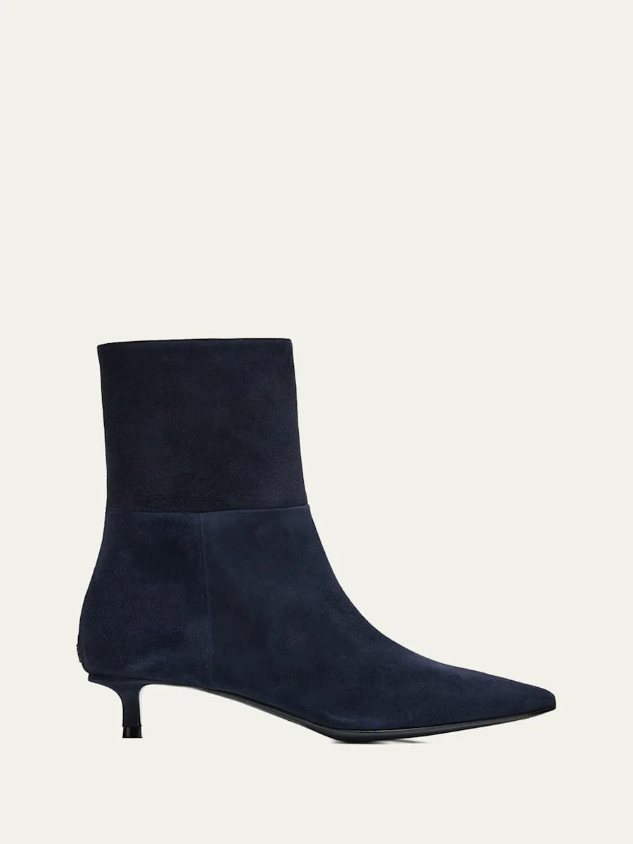 Lory 35 Suede Ankle Boots - 1