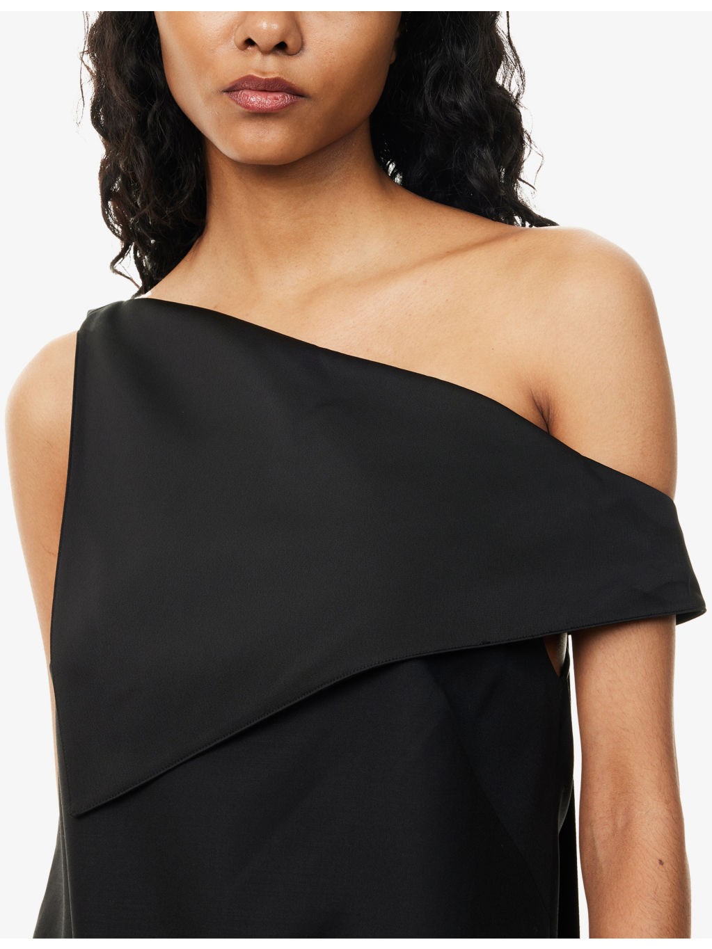 Natalini Draped Wool-Blend Mini Dress - 5