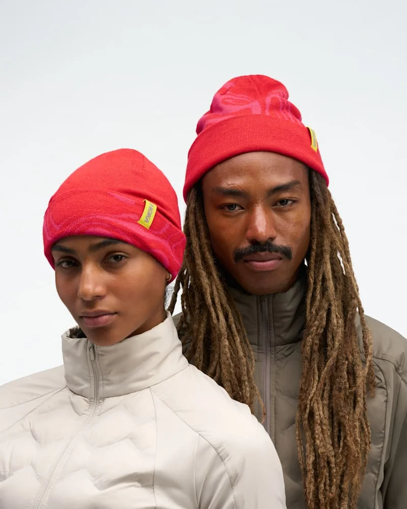 Winter Beanie Hiking Shoes in Cerise - 1