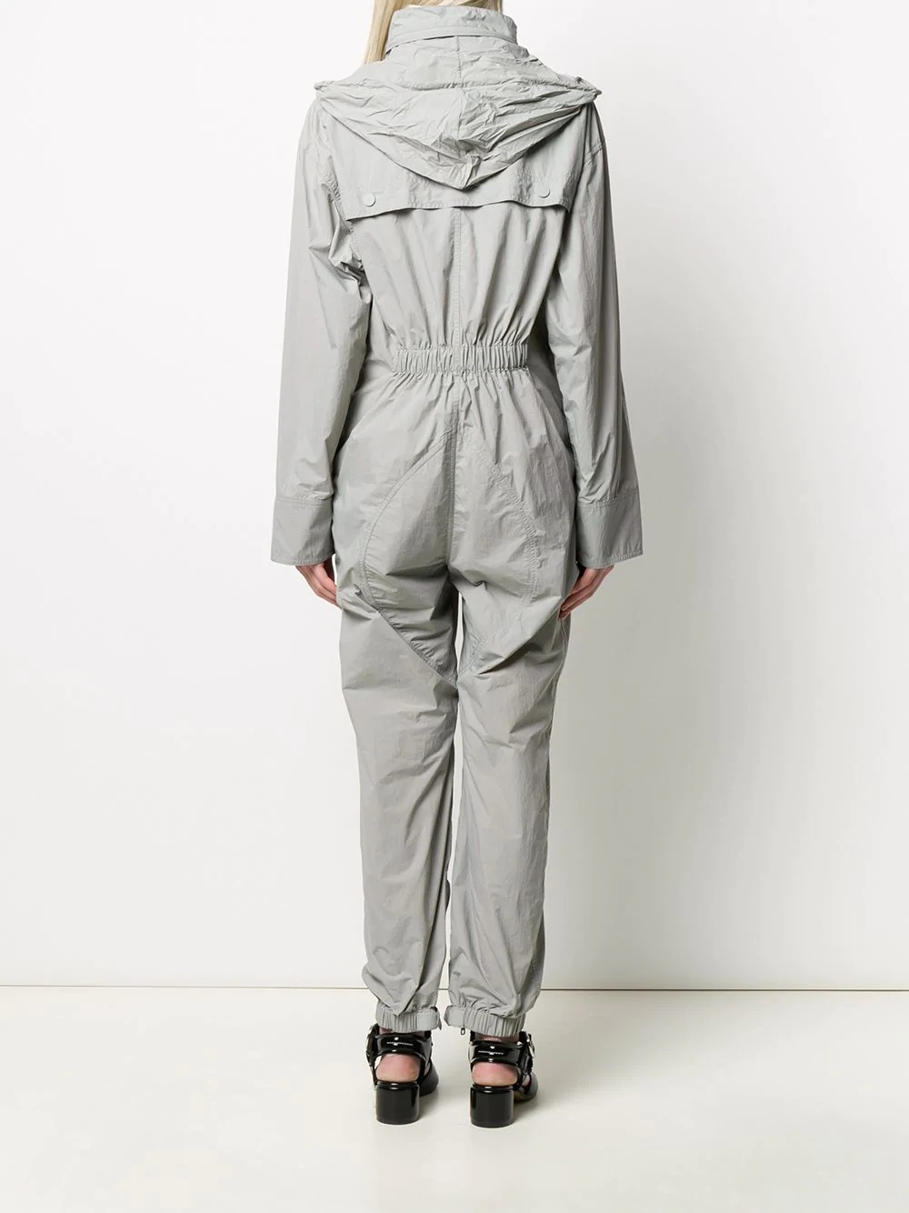 funnel neck zipped jumpsuit - 6