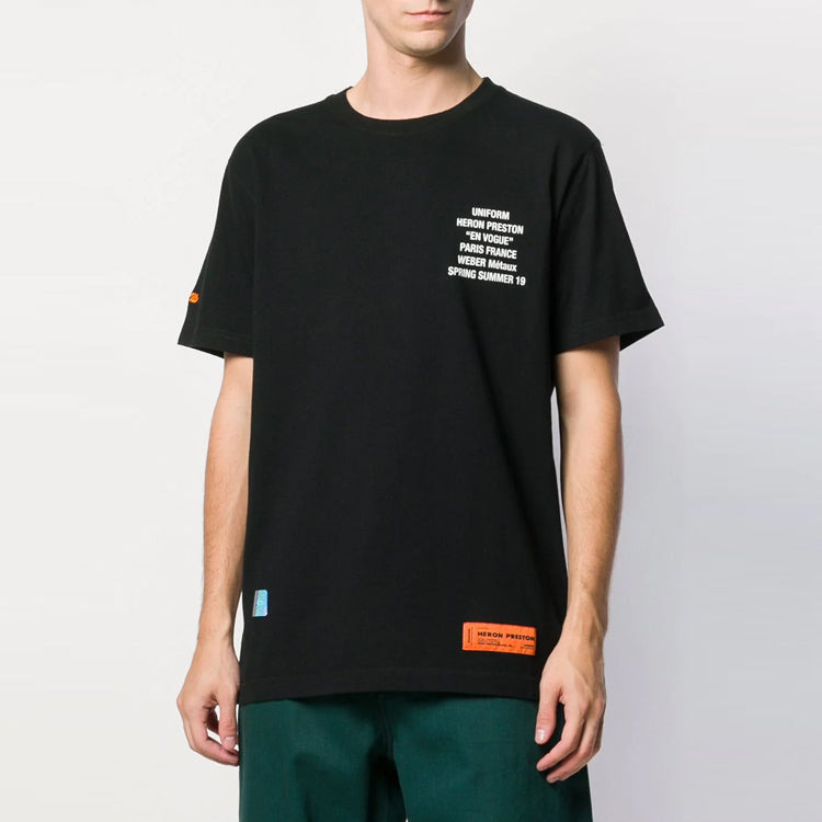 HERON PRESTON Metal Worker T-shirt 'Black' HMAA001S196320261088 - 3