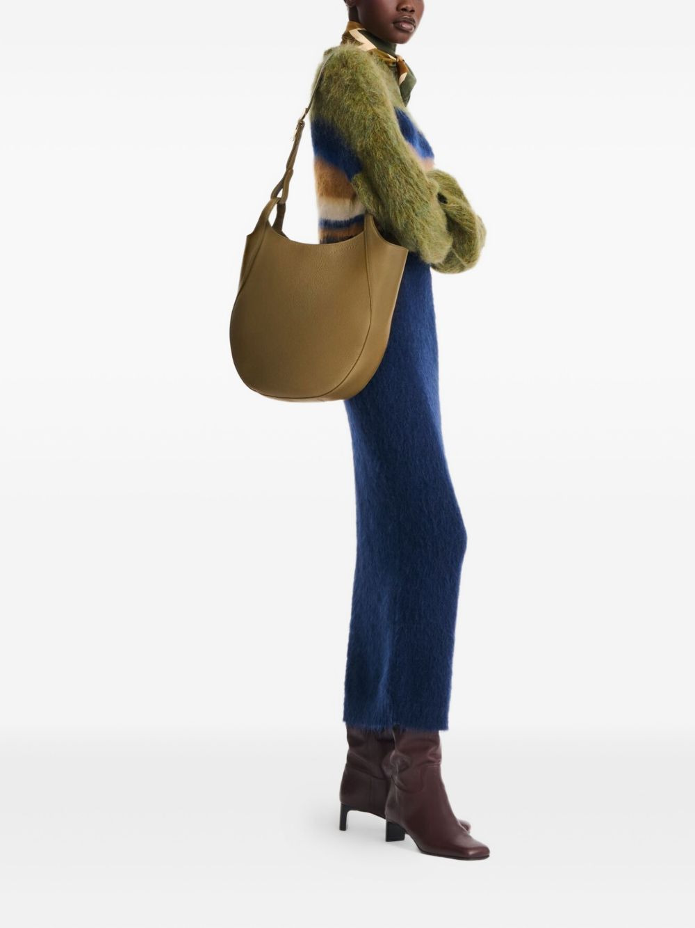 Le Foulonné Hobo L leather shoulder bag - 2