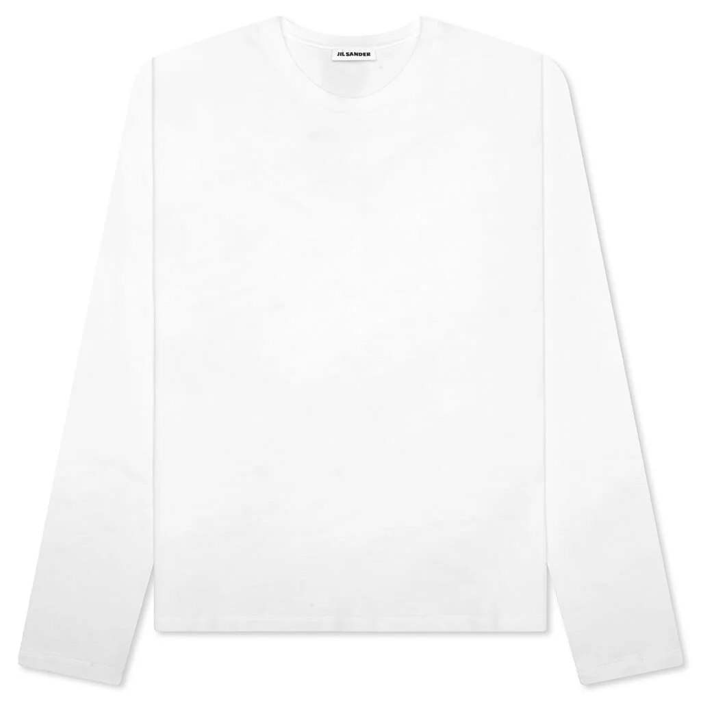 LAYERED SWEATER WITH T-SHIRT - OPEN WHITE - 1