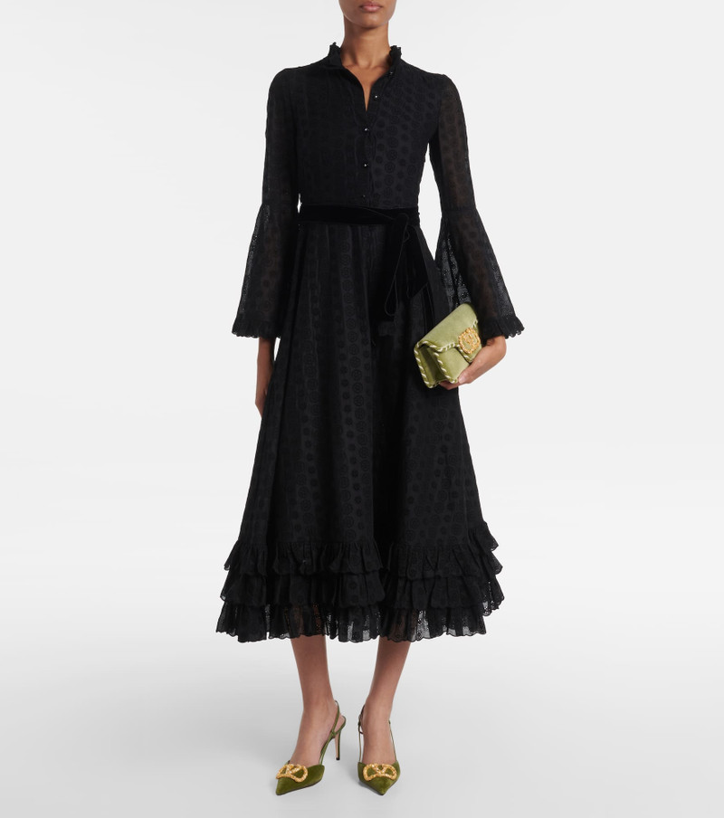Valentino Locò Mini embellished velvet clutch outlook
