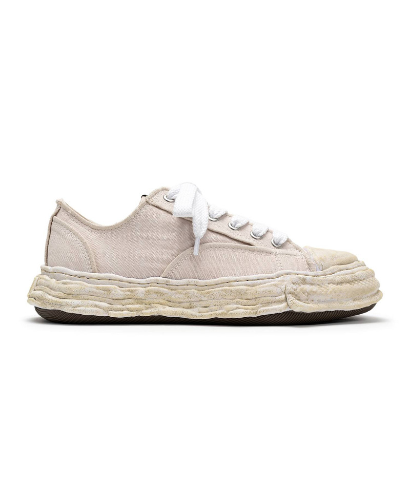 "PETERSON23" OG Sole Vintage Effect Embroidered Canvas Low-top Sneaker 14