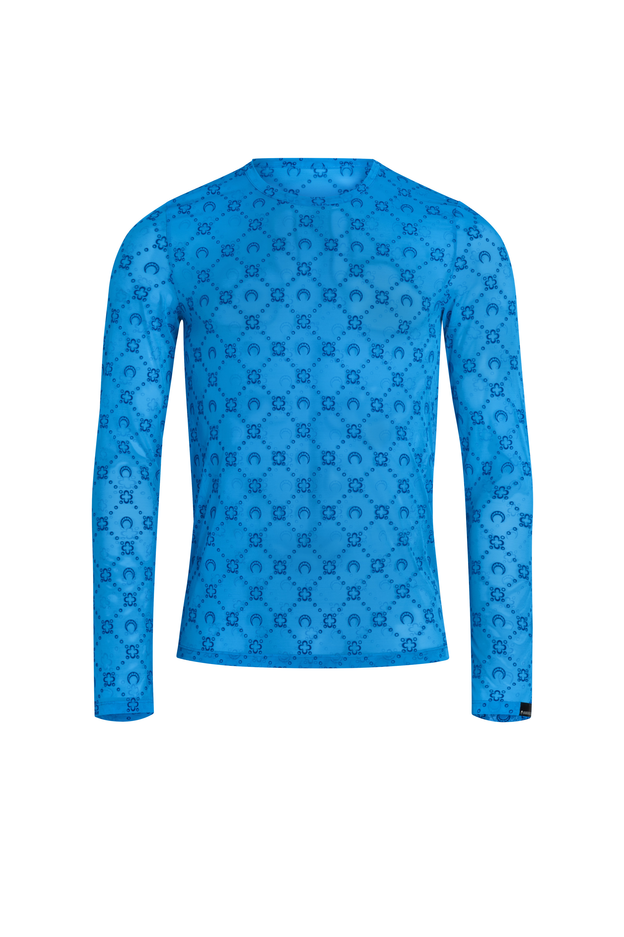 Moonogram Flocked Mesh Long Sleeves - 1