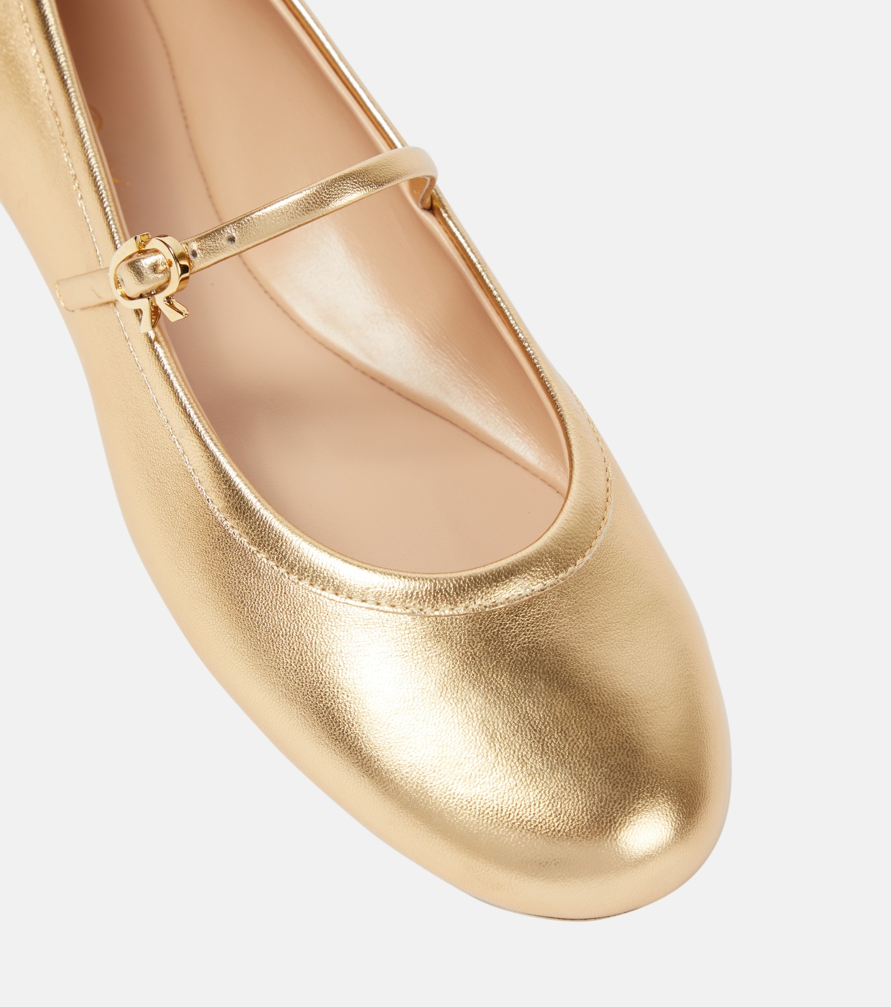 Carla metallic leather ballet flats - 6