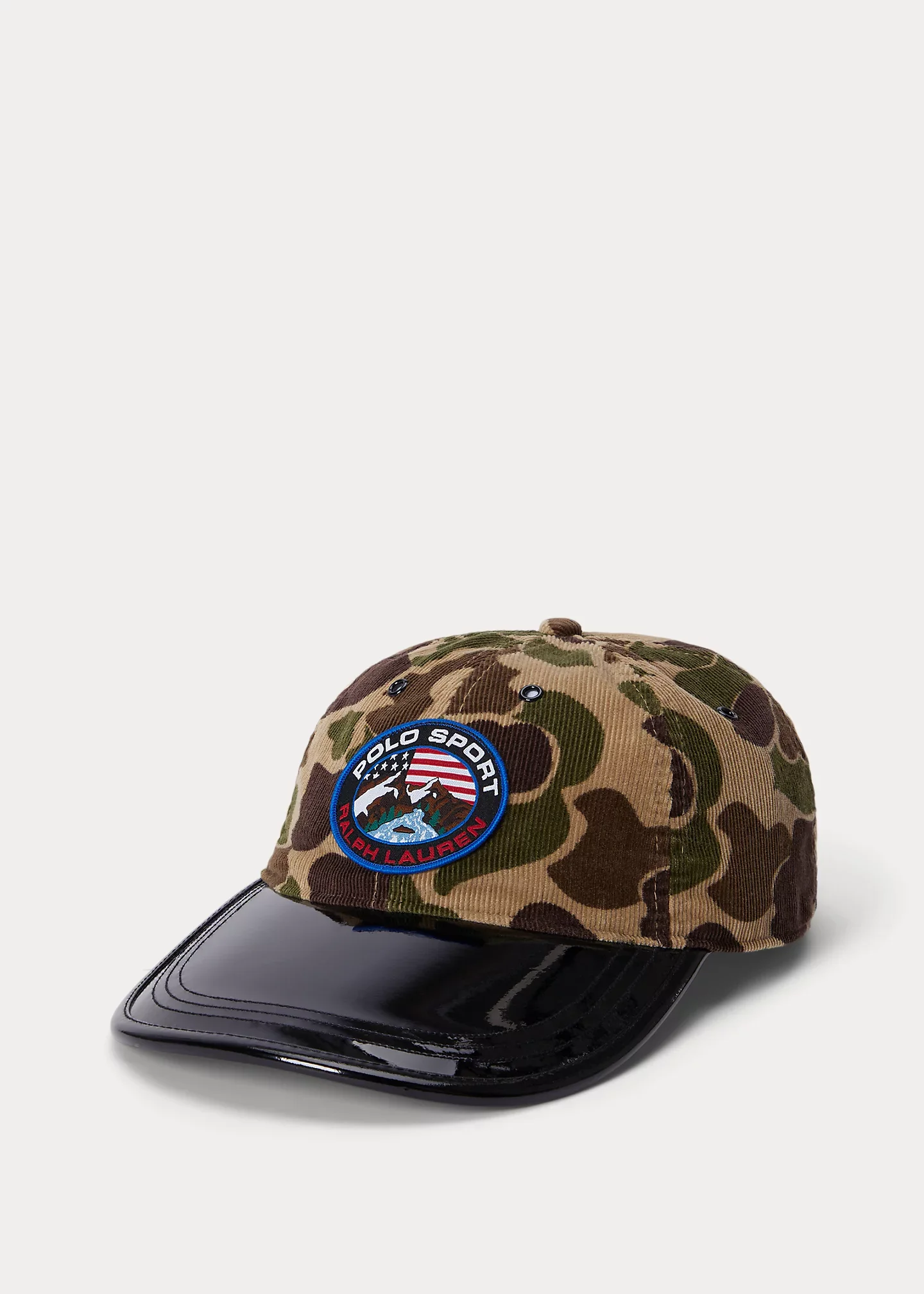 Camo-Print Long-Bill Cap - 1