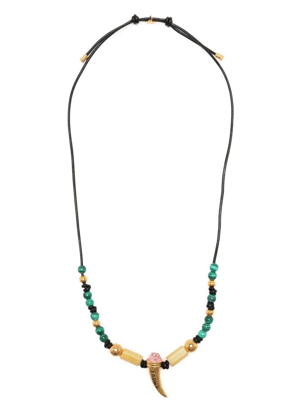 Amour brass beaded necklace - 1