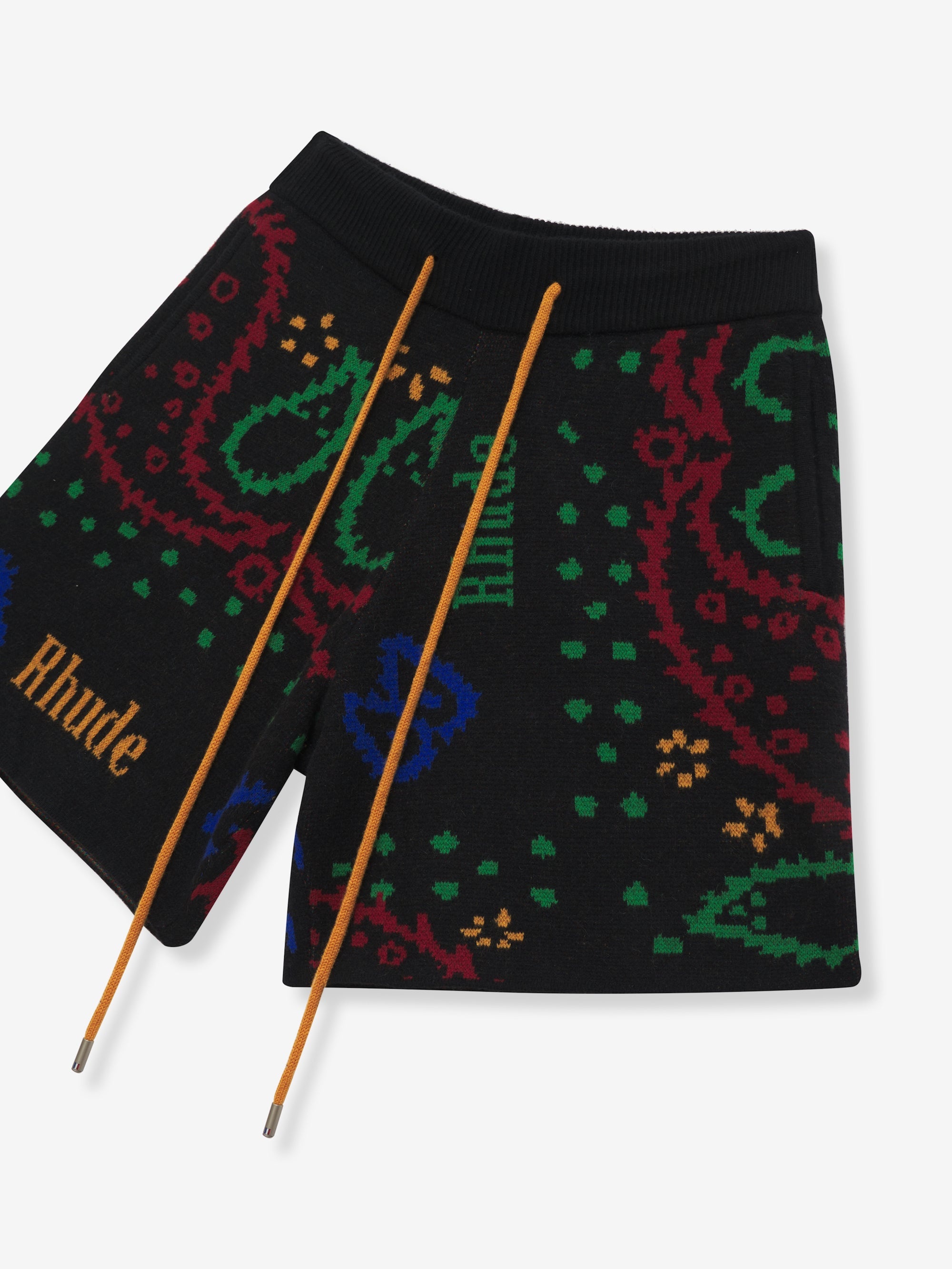 KNIT BANDANA SHORTS - 3
