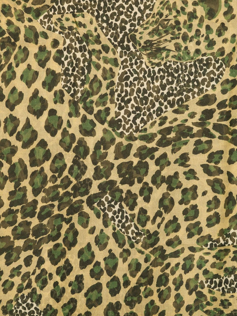 SAINT LAURENT leopard-print scarf outlook