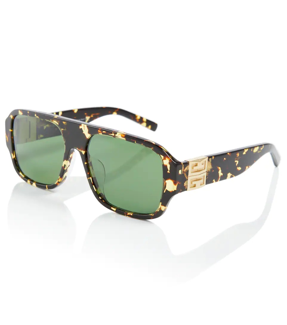 4G square tortoiseshell sunglasses - 3