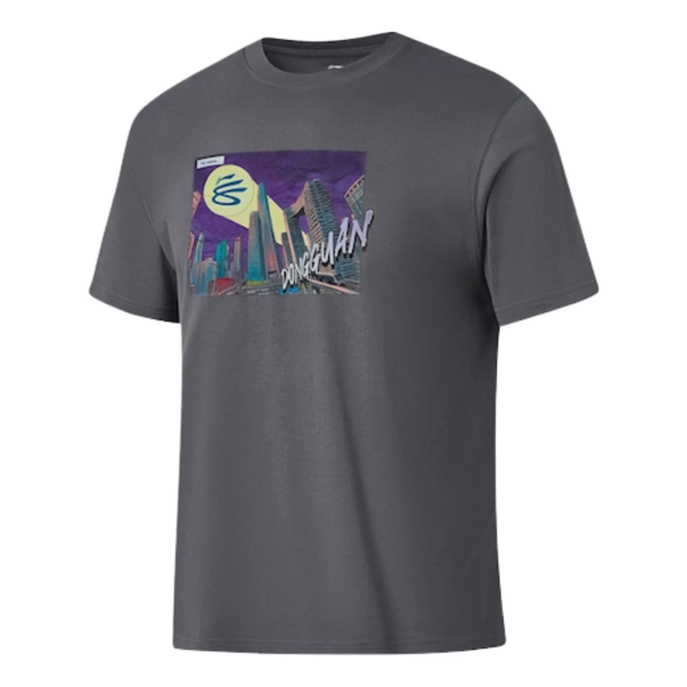 Li-Ning x Curry China Tour City DongGuan T-Shirt 'Grey' AHSWK07-6 - 1