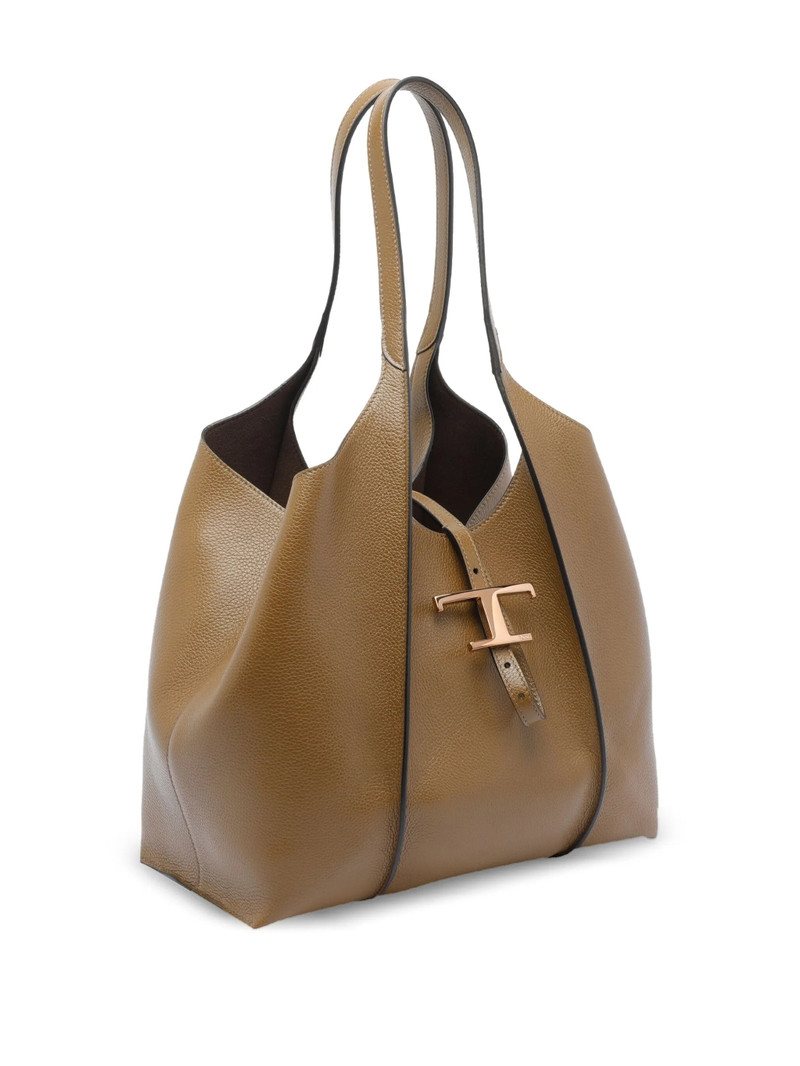 Tod의 중간 T-timeless Calfskin 가죽 끈 부대 4