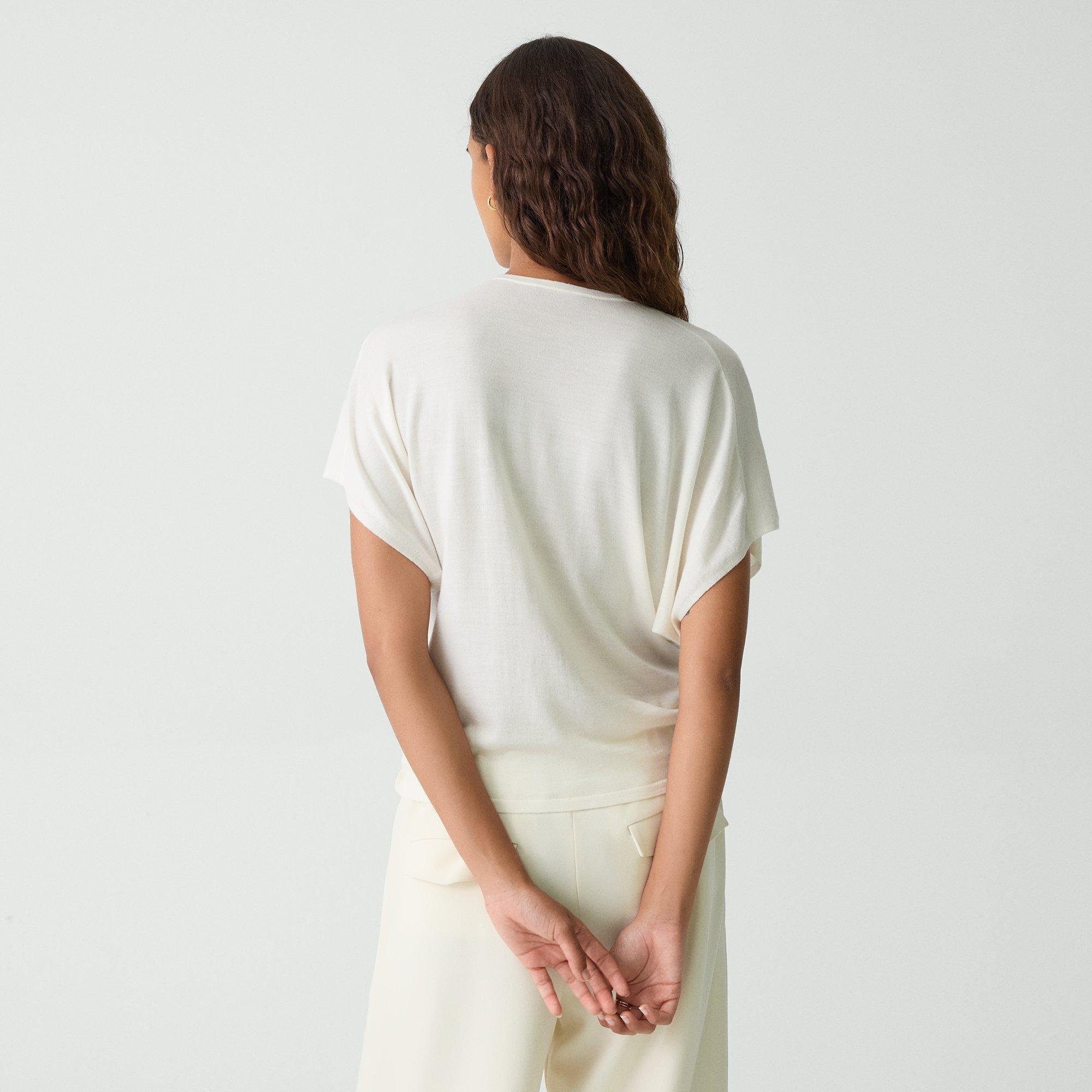 Flutter Sleeve Top in Regal Wool - 4