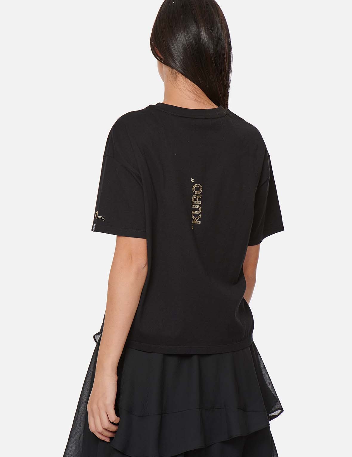 Draped Metal Chain T-shirt - 4