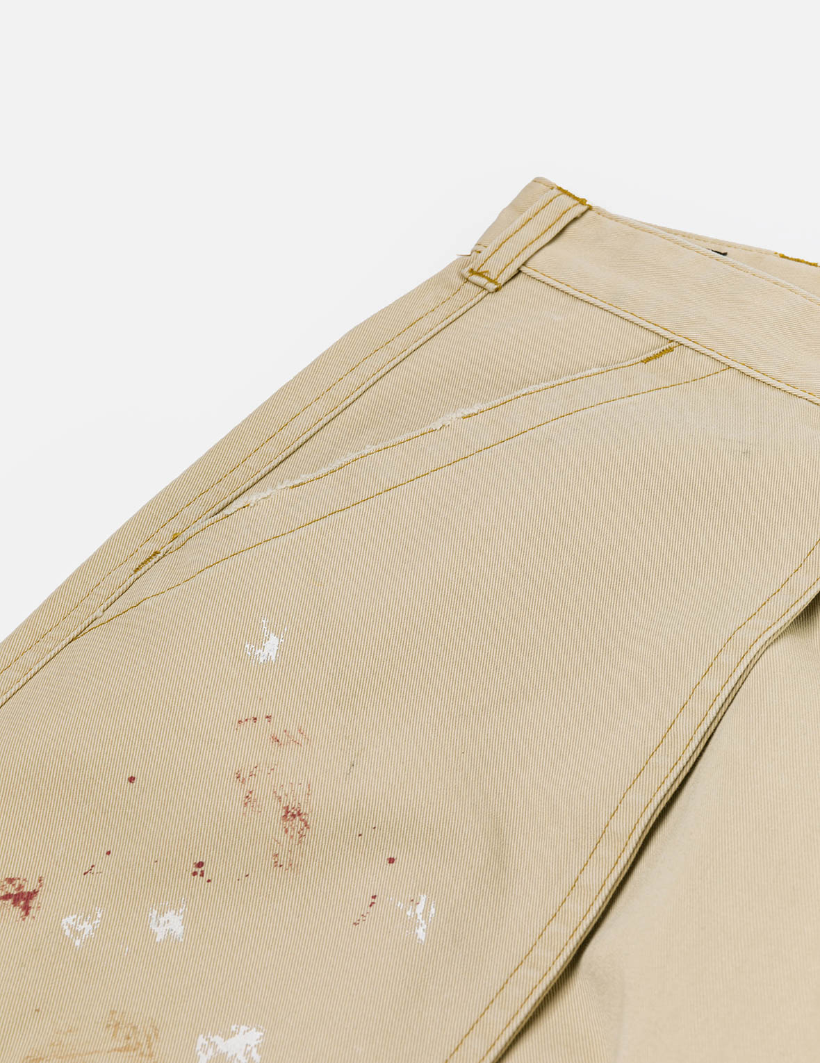 Hand-Painted Seagull and Splash-ink Print Relax Fit Flight Pants - 10
