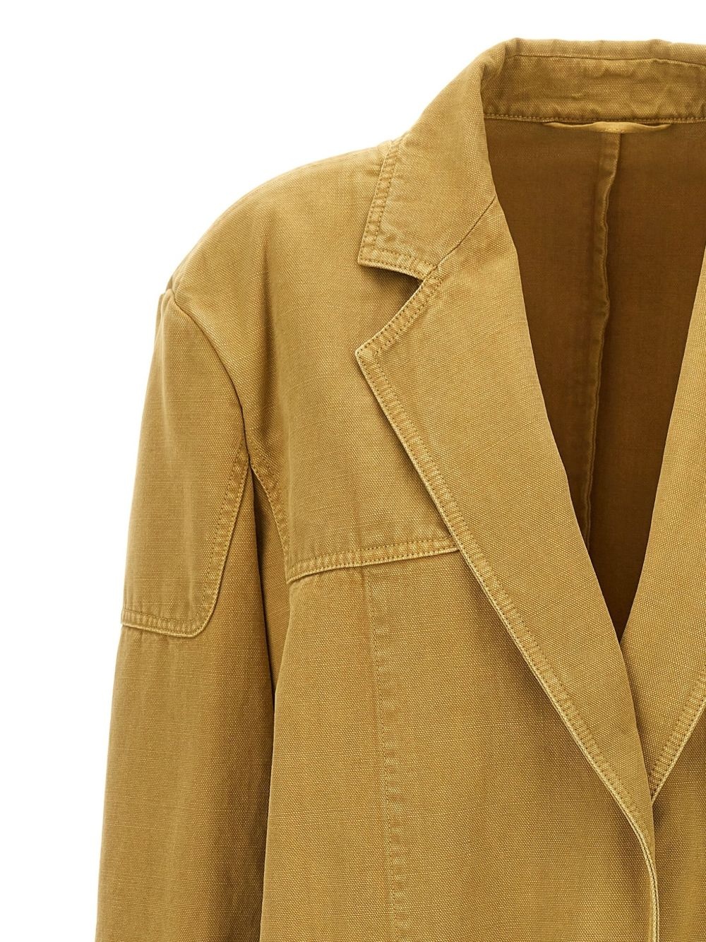 ジャケット Max Mara 'Dizzy' blazer Dizzy oversized cotton canvas blazer in yellow - Max Mara