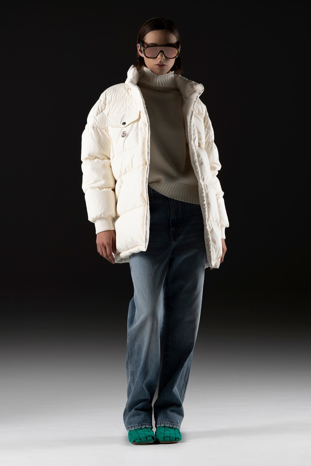 サンダル・ミュール A.W.A.K.E. MODE FW23 'Wilma Chubby' mules (SH07 EMERALD) A.W.A.K.E. MODE 'Wilma Chubby' mules アウェイクモード