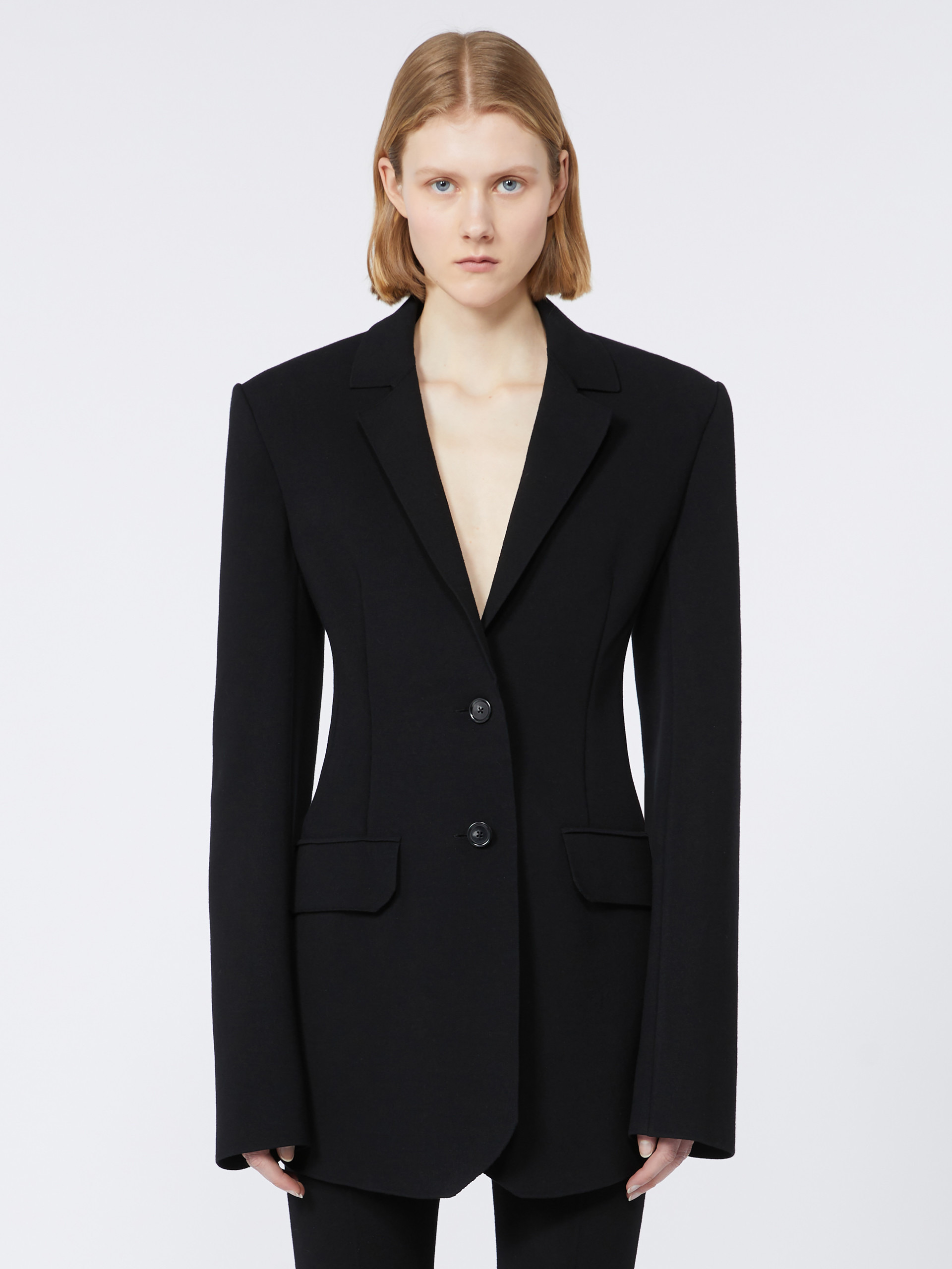 BINGO1234 Stretch viscose knit blazer - RUNWAY - 3