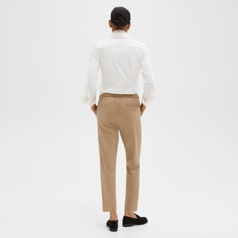 Theory Treeca Pull-On Pant in Sleek Flannel outlook