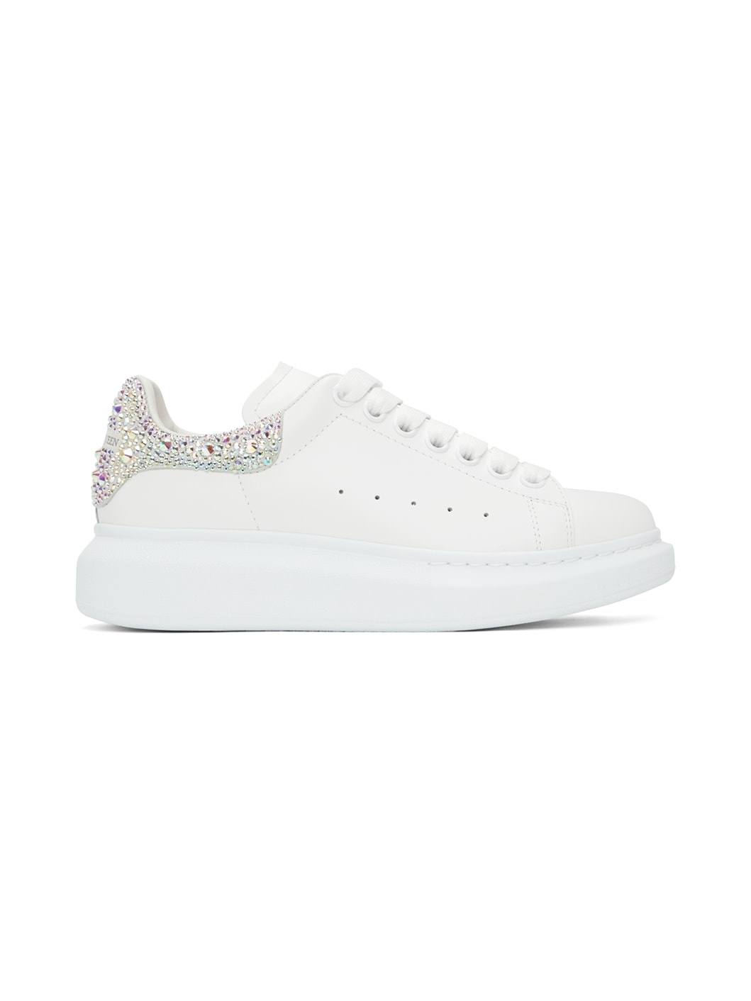 White Crystal Oversized Sneakers - 2