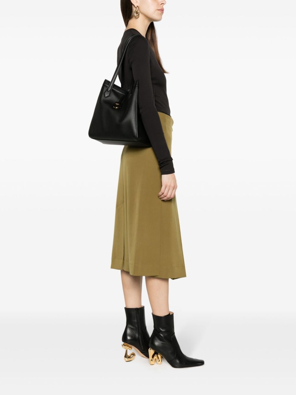 Origami leather shoulder bag - 2