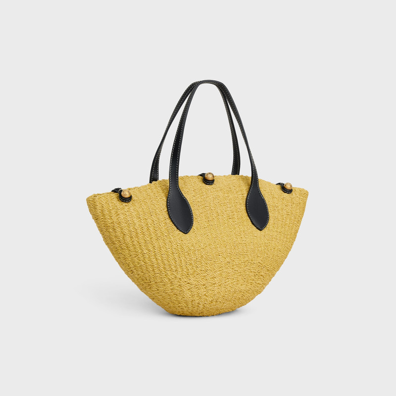 CELINE SMALL TRIOMPHE BEADS IN RAFFIA AND CALFSKIN outlook