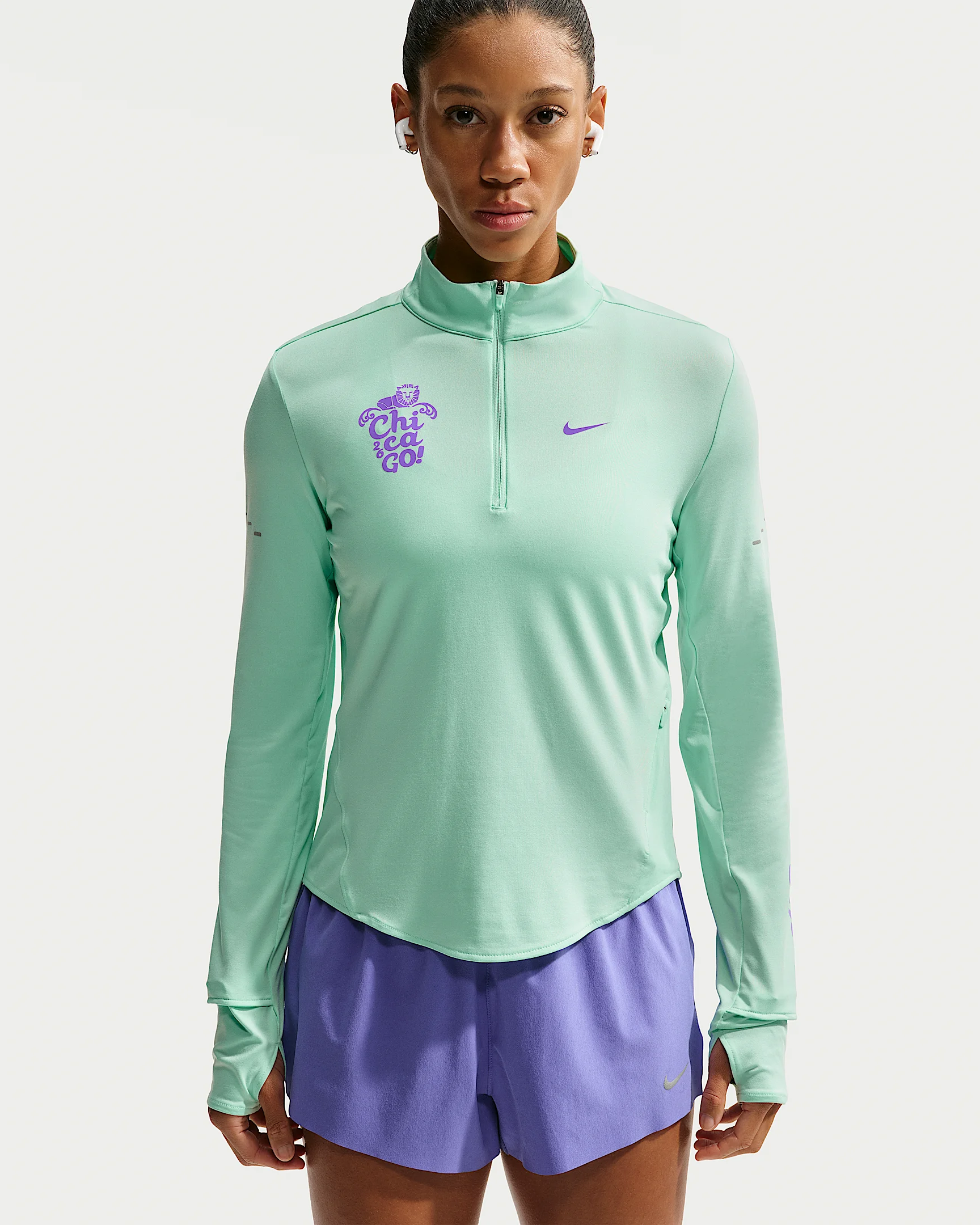 Nike Swift Women's Dri-FIT UV Protection 1/2-Zip Running Top - 1