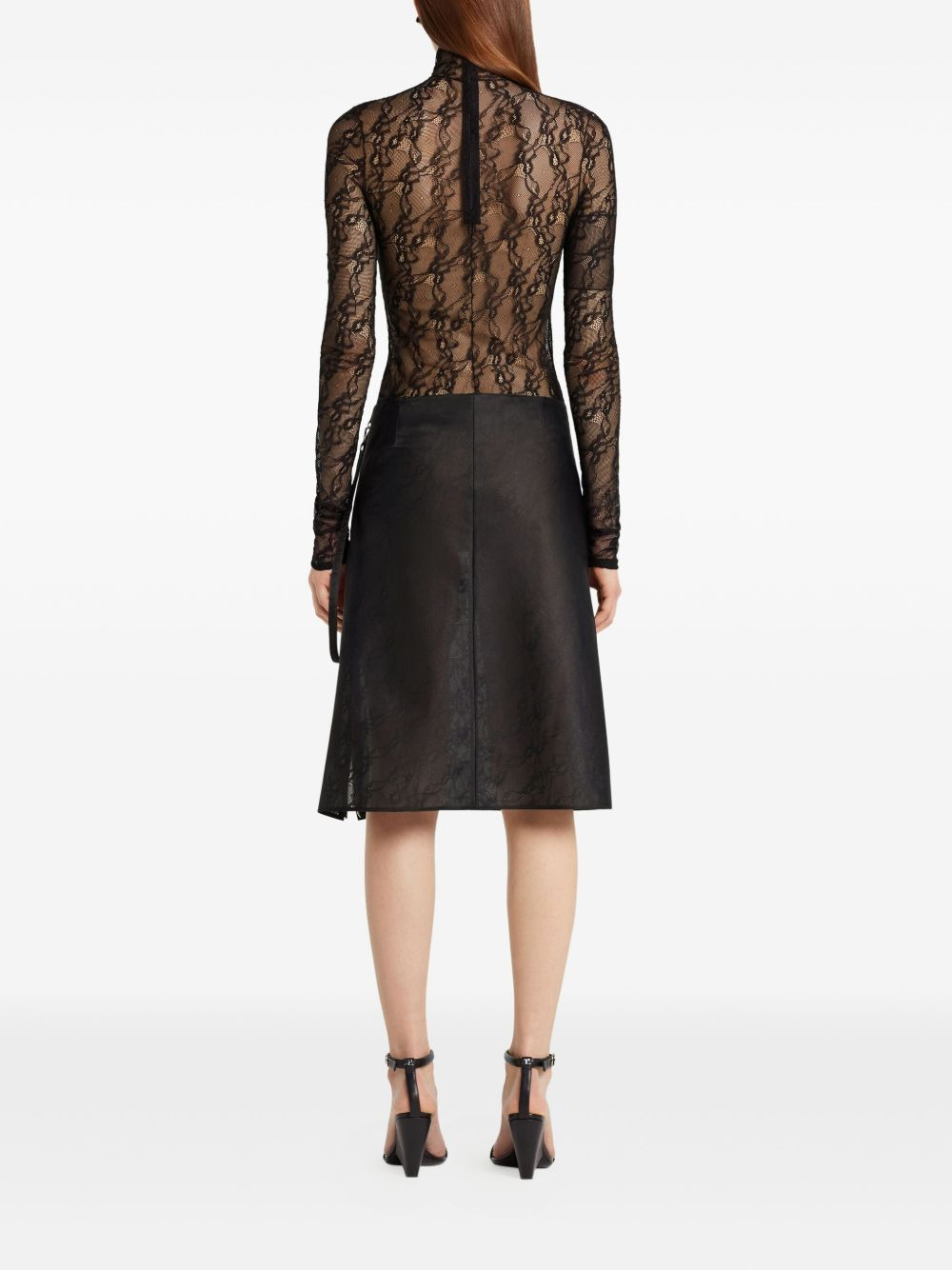 zippered A-line skirt - 4