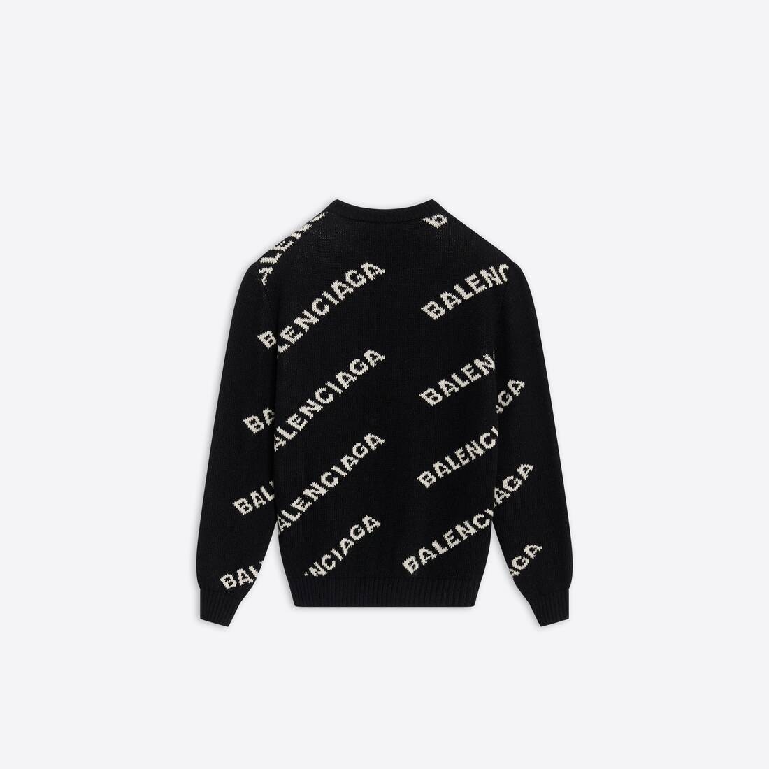 Men's Allover Logo Sweater in Black - 2