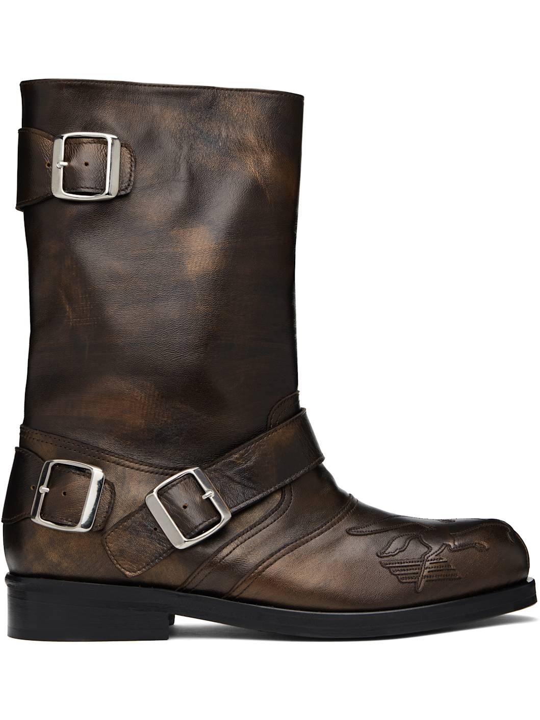 Brown Pegasus Boots - 1