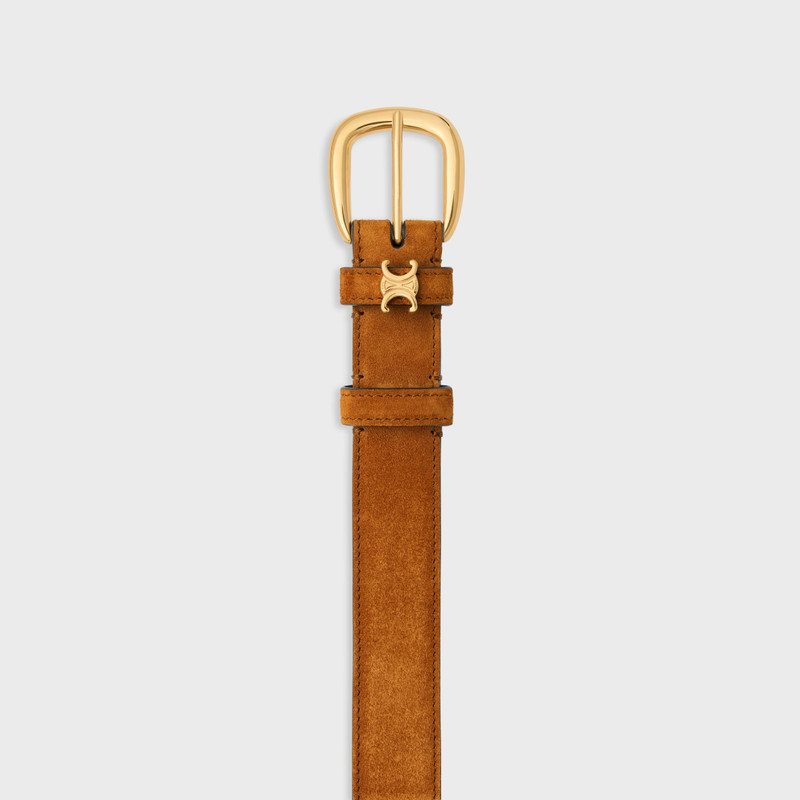 VIVIENNE BELT 25MM IN Suede Calfskin 3