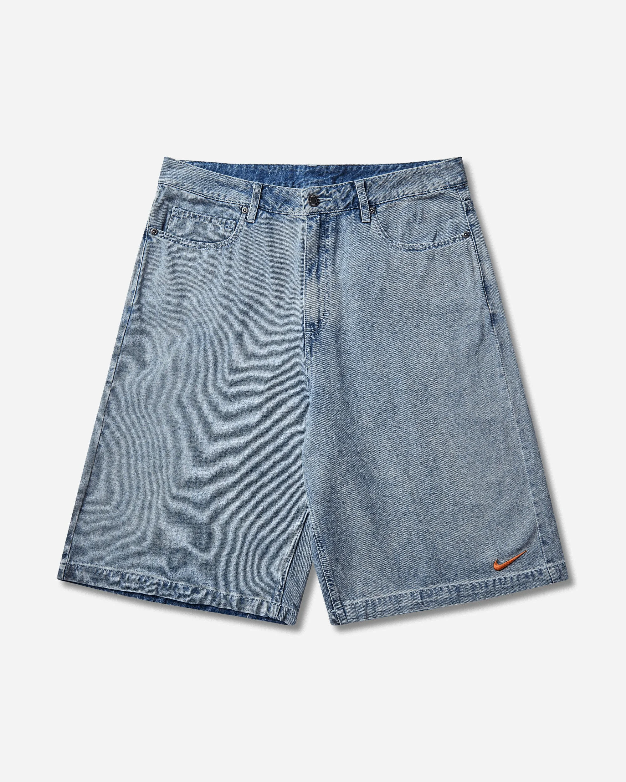 Men's 'Your Message Here' Denim Shorts Blue Denim - 1