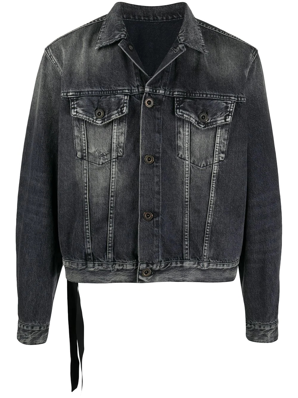 stonewashed denim jacket - 1