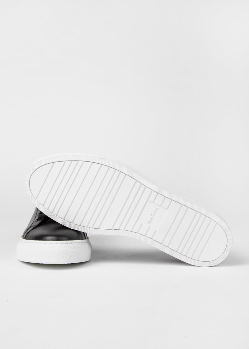 Leather 'Beck'Sneakers With 'Signature Stripe' Heel 패널 3