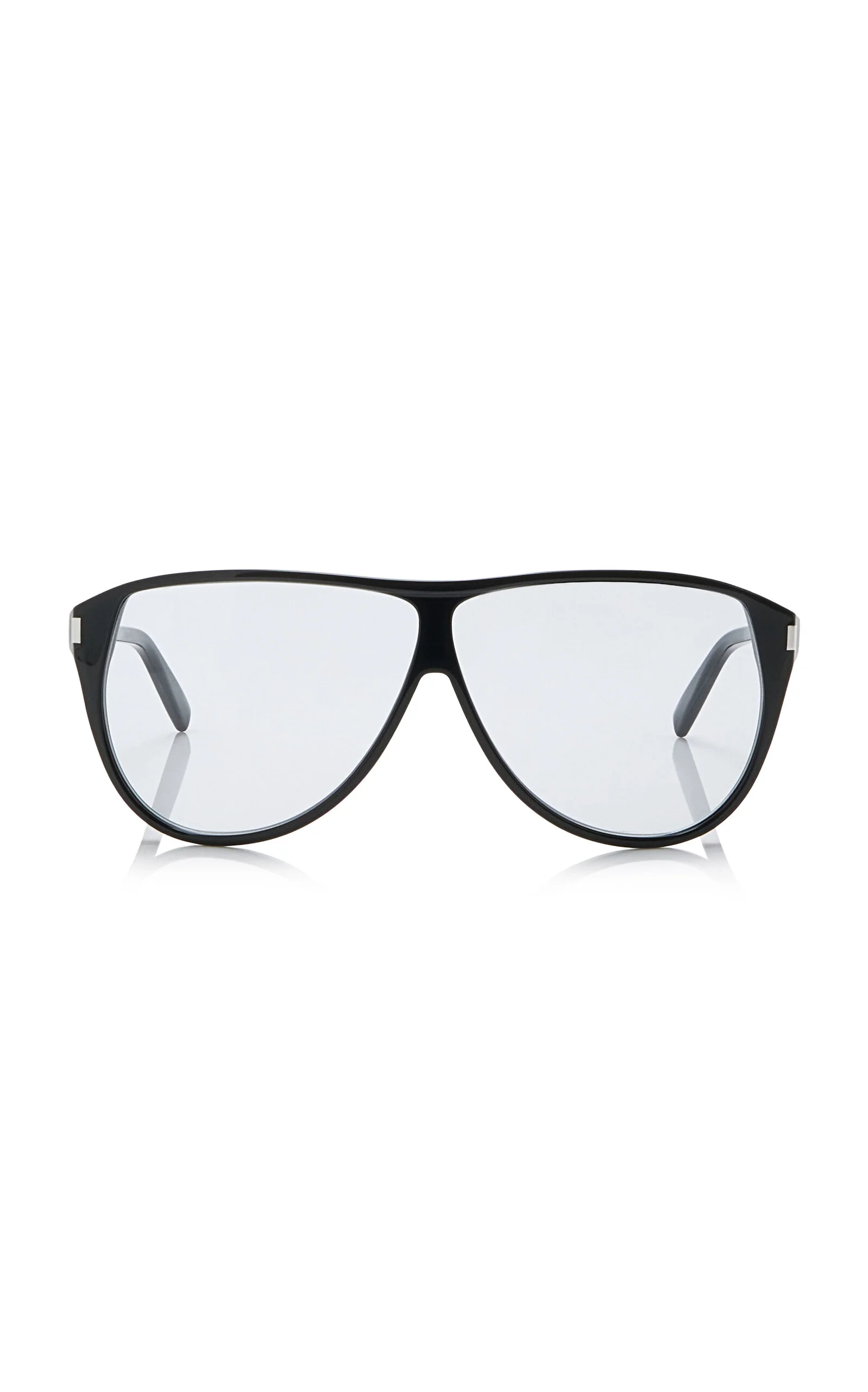 Gasper Round-Frame Acetate Glasses black - 1