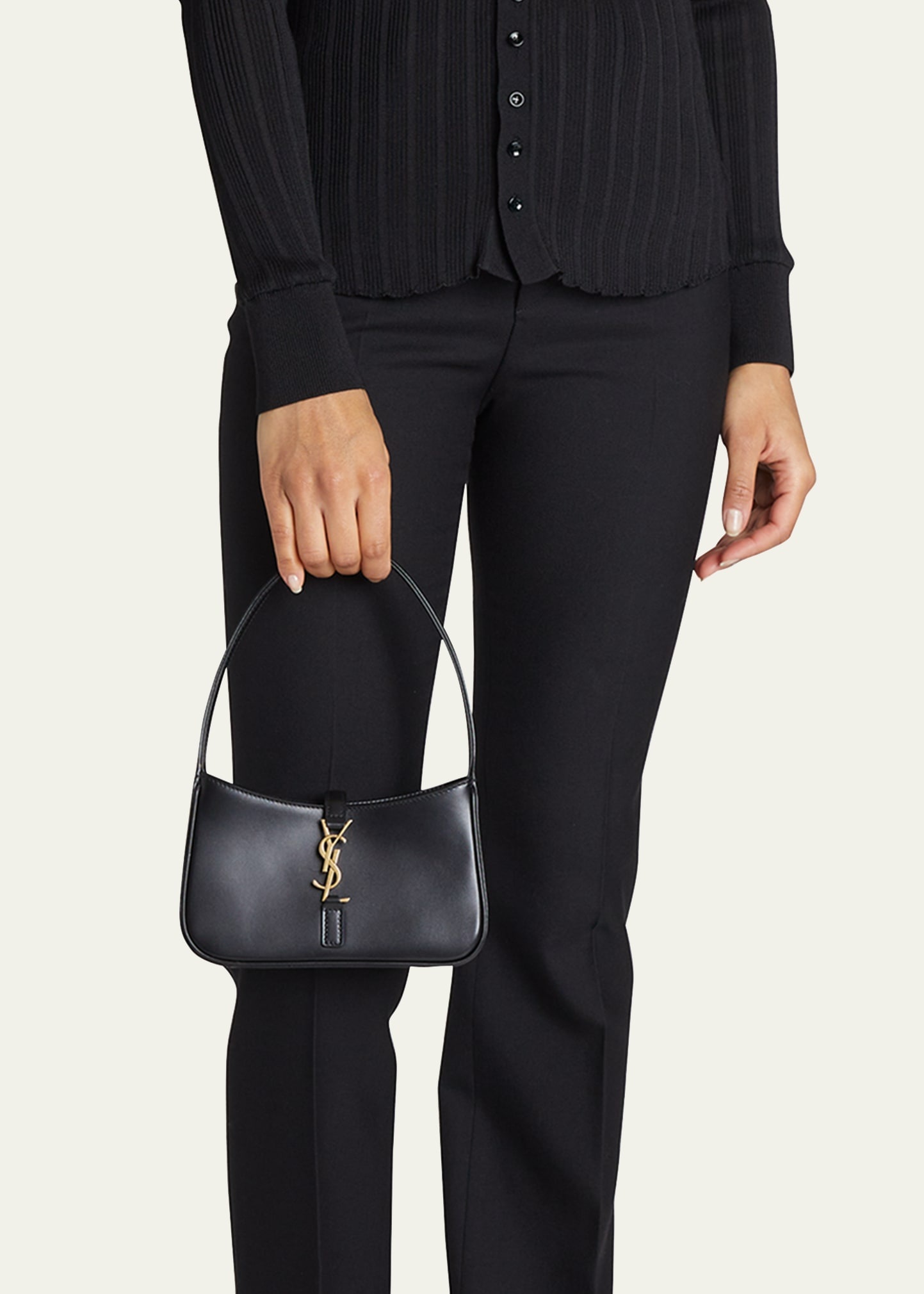 Le 5 A 7 Micro Calfskin Hobo Bag - 5