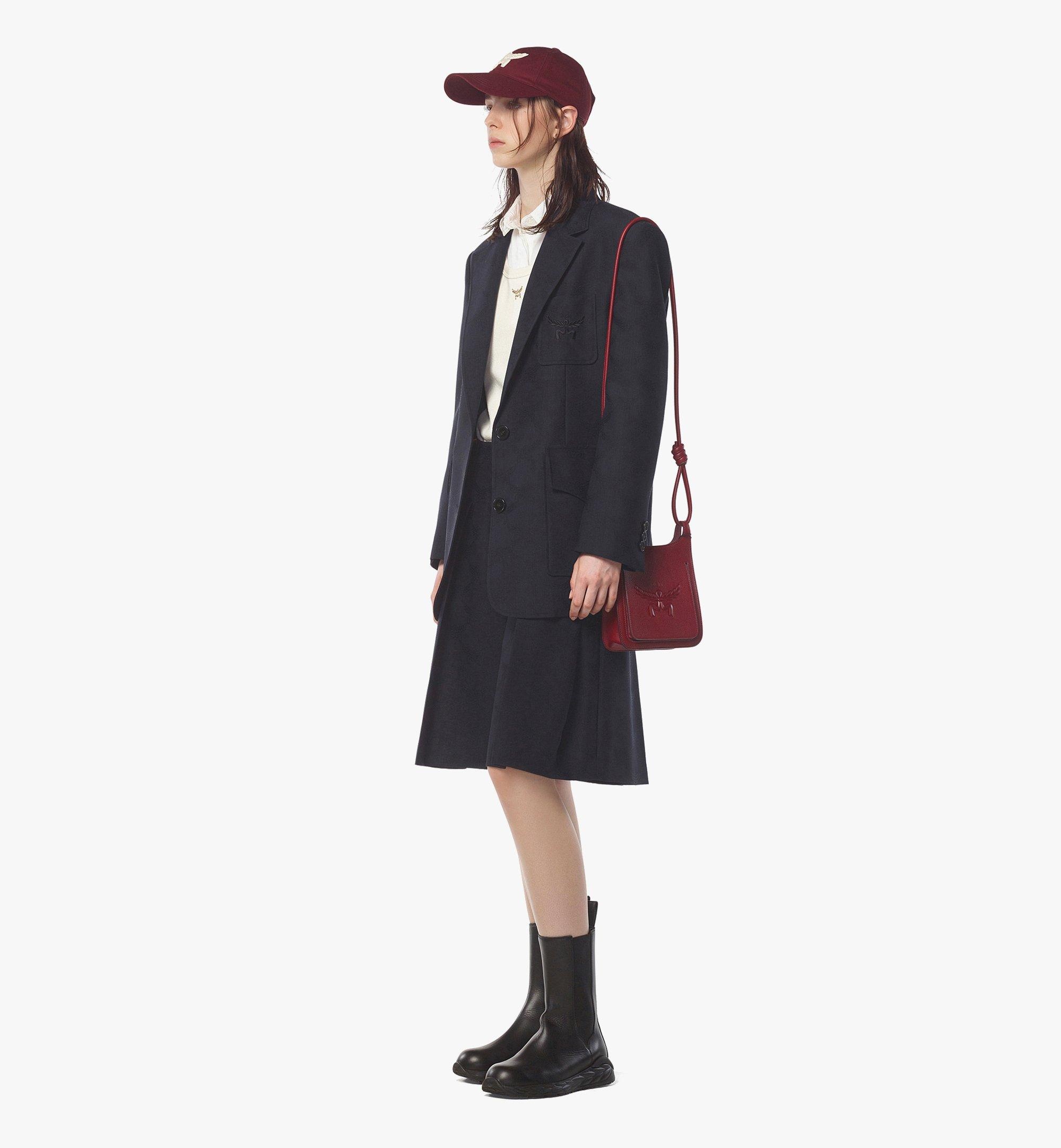 Himmel Hobo in Embossed Logo Leather - 6