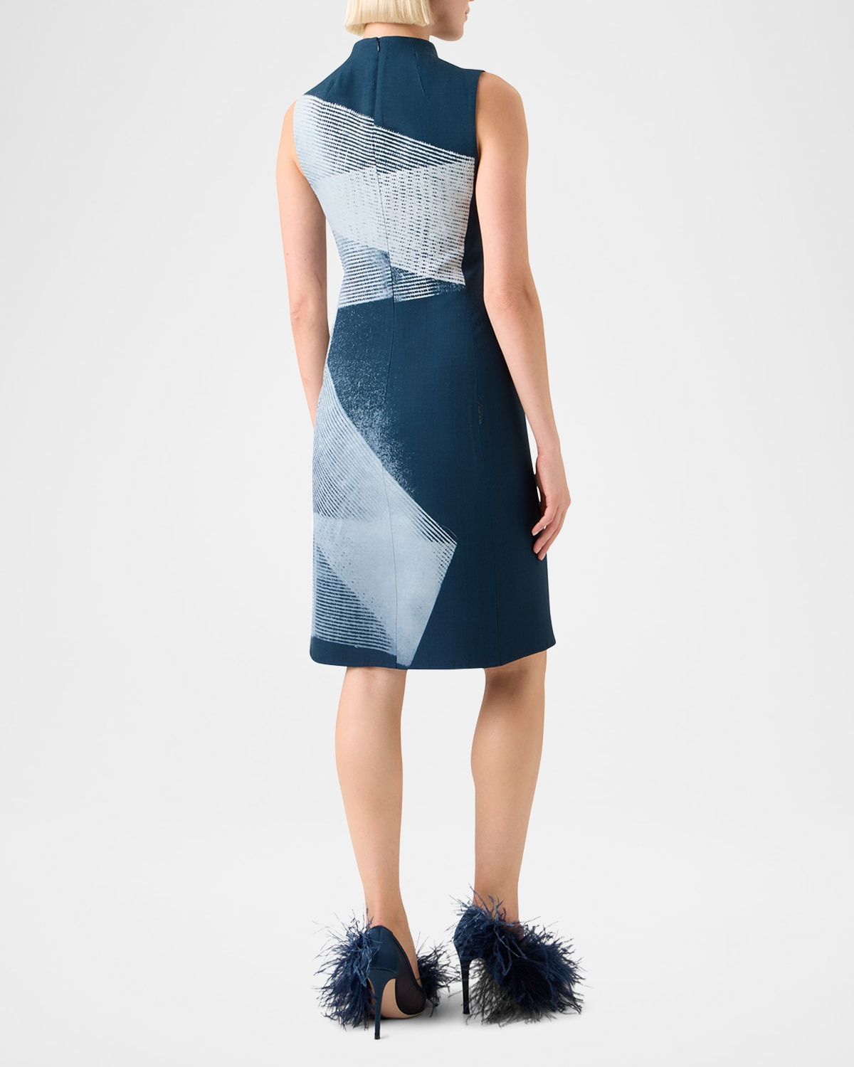 Zig Zag Skimmer Sleeveless Dress - 3