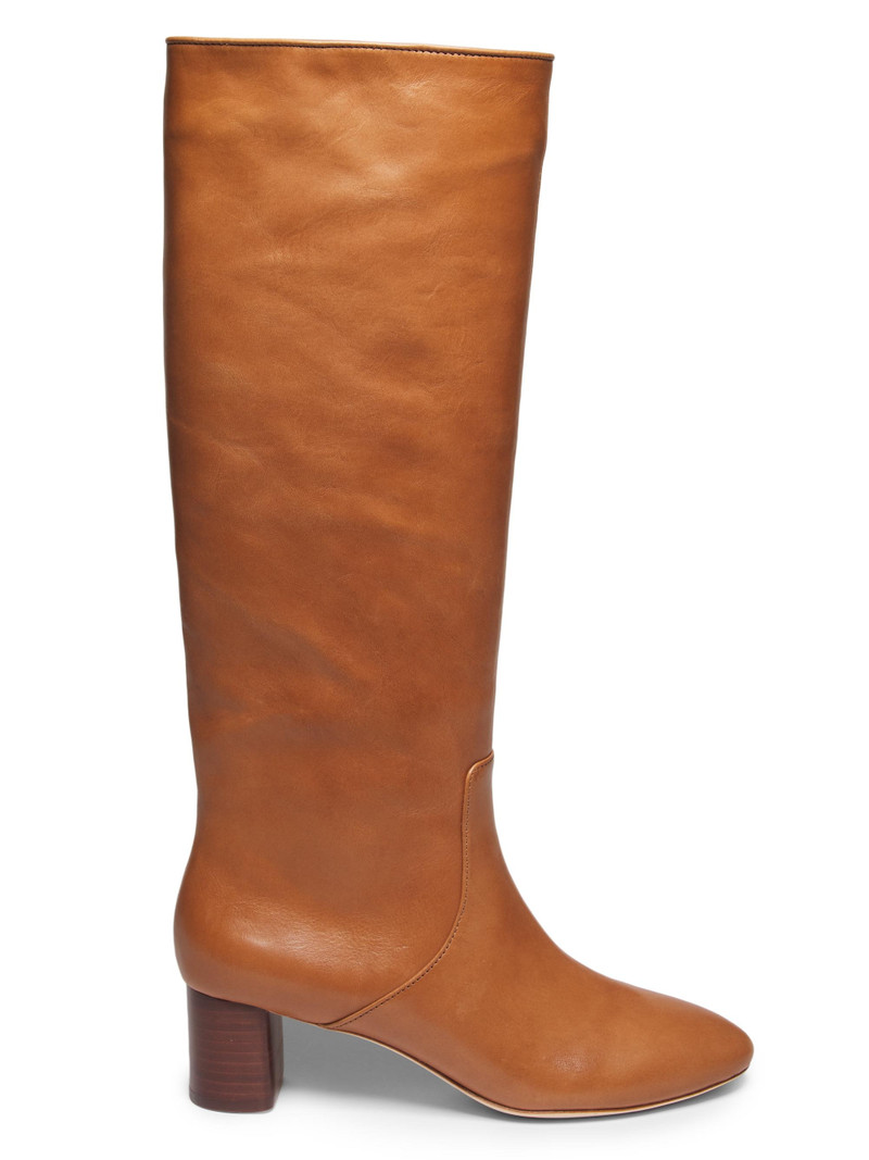 Women's Gia 50MM Leather Tall Boots - Safari 1