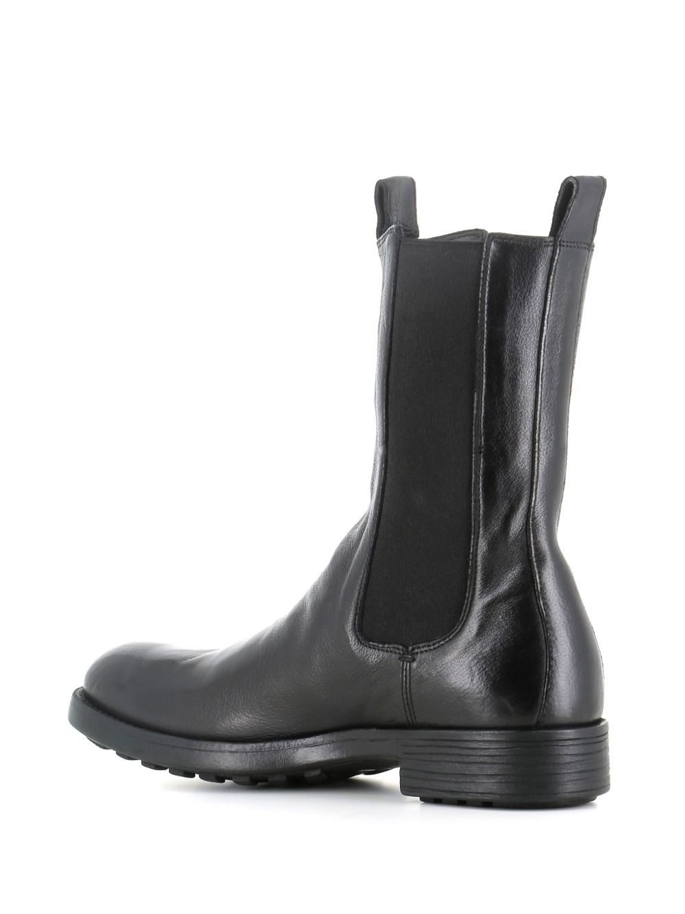 elasticated-panel leather boots - 3