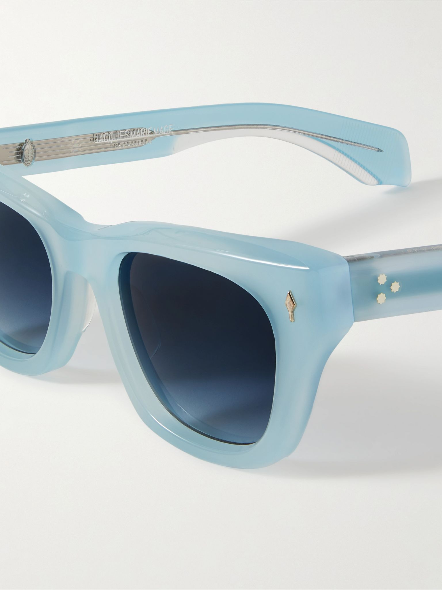 Dealan Square-Frame Acetate Sunglasses Blue - 3