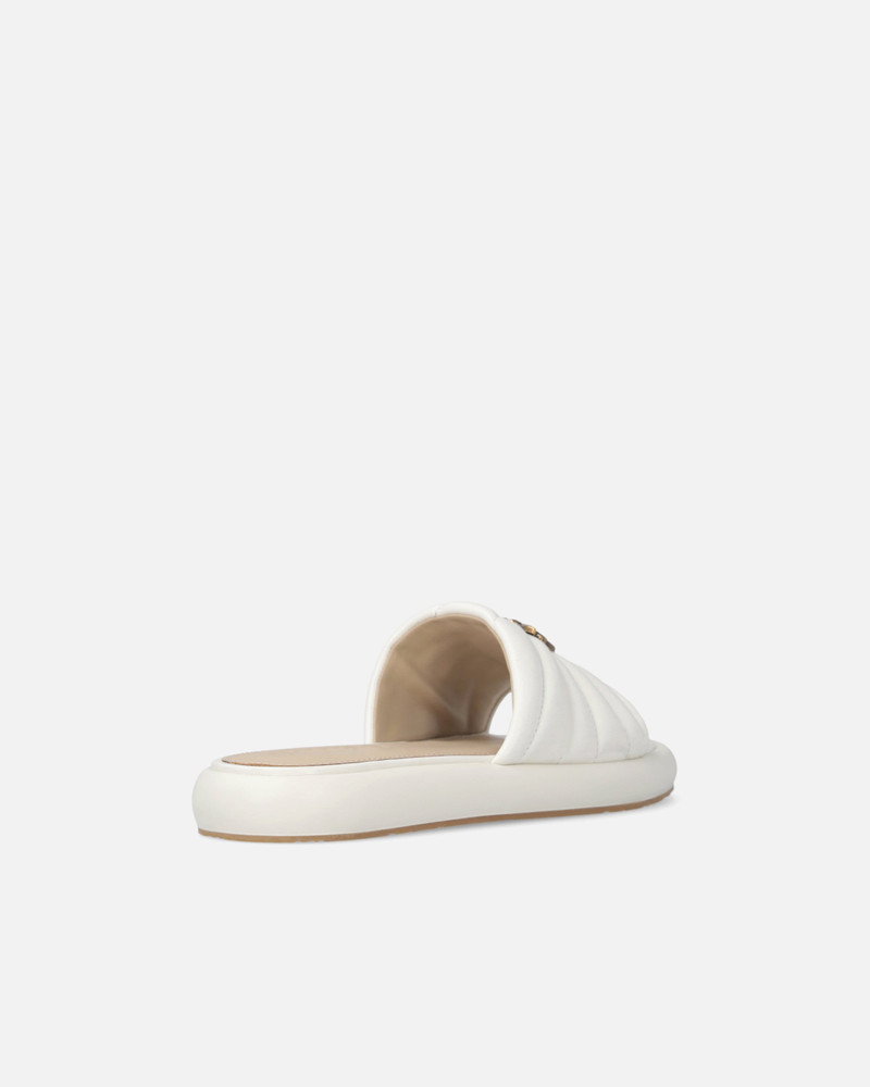 PERFORATED NAPPA LEATHER SLIP-ON SANDALS WITH LOVE BIRDS LOGO 3