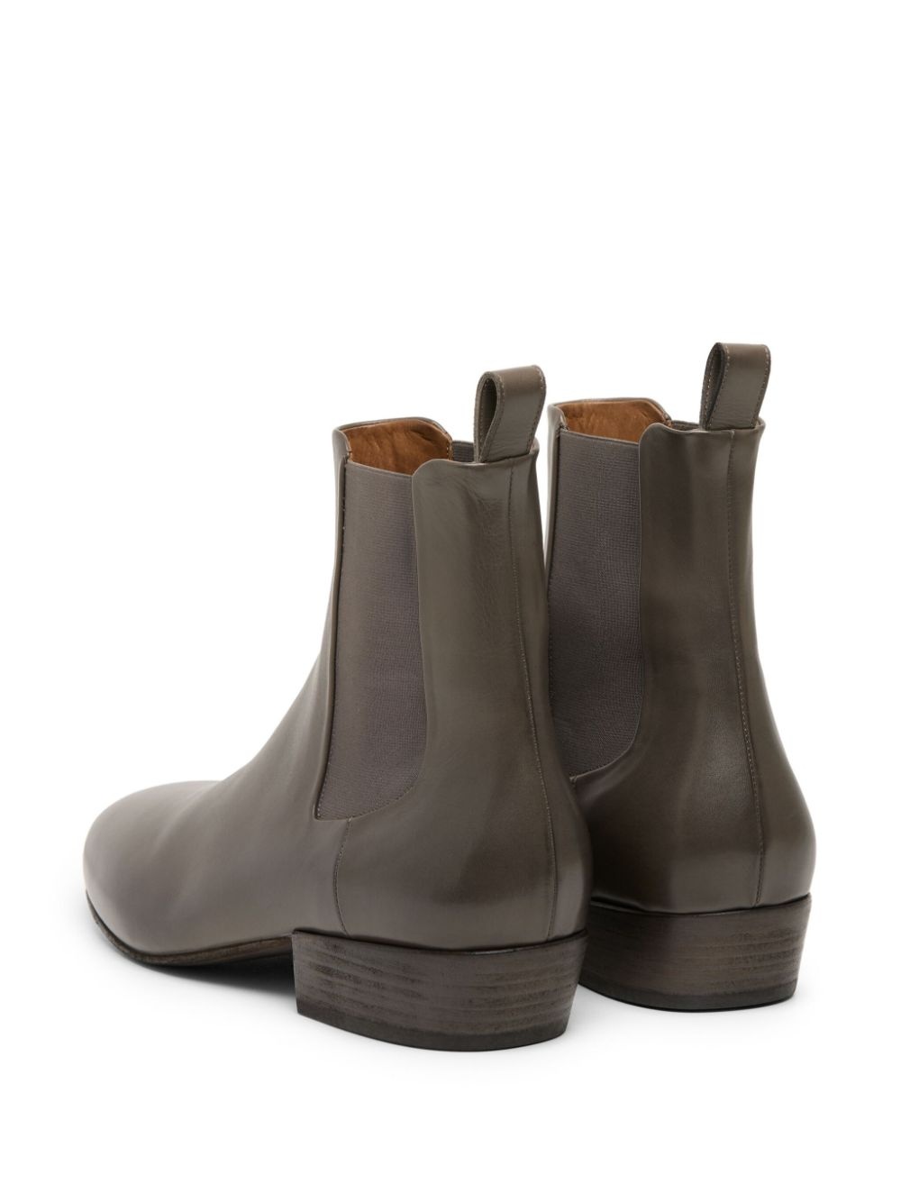 almond-toe leather Chelsea Boots - 3