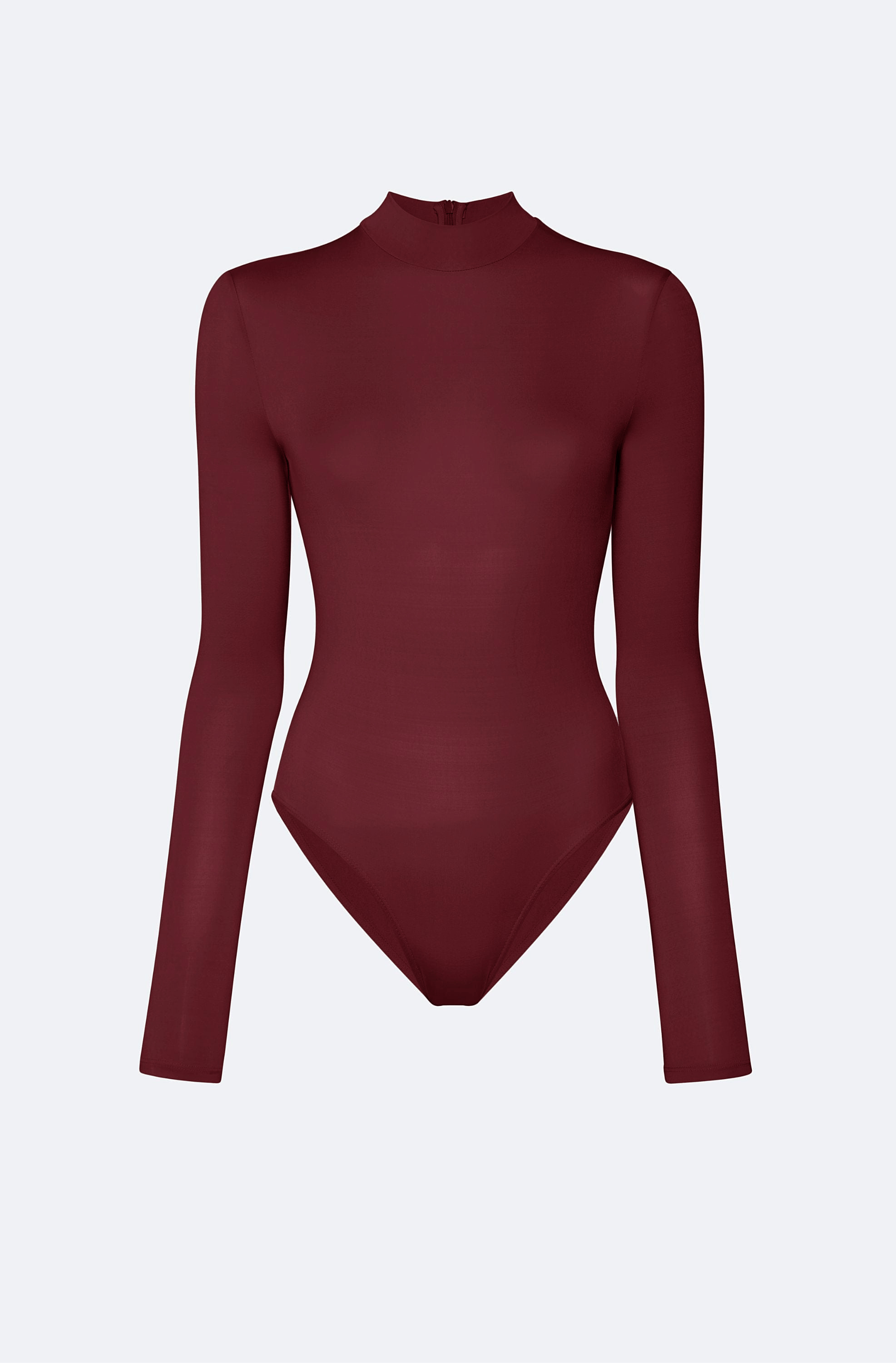 Jersey Mock Neck Bodysuit - 1